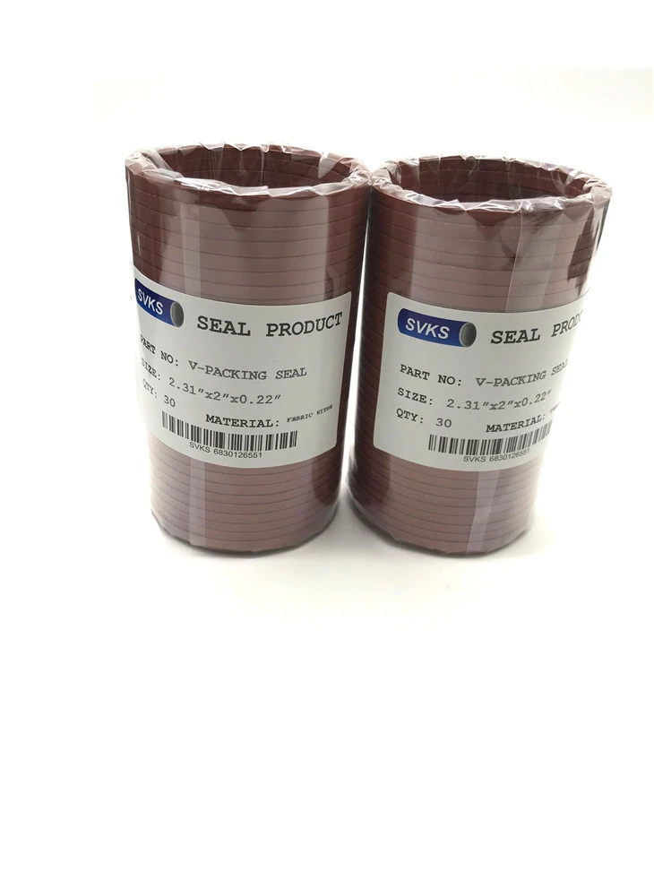 NBR/VITON V-PACKING FABRIC SEALS