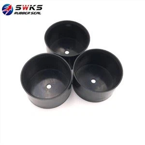 구멍이있는 검은 색 NBR 고무 원형 씰
