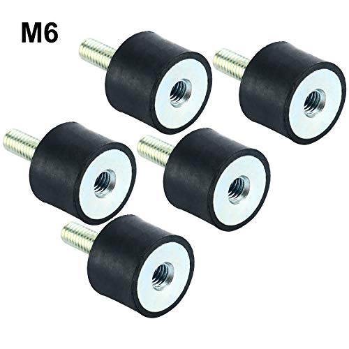 Male Female Cylindrical Rubber Isolator